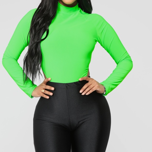 NEON GREEN HIPS FOR DAYS BODY SUIT - Picture 4 of 10